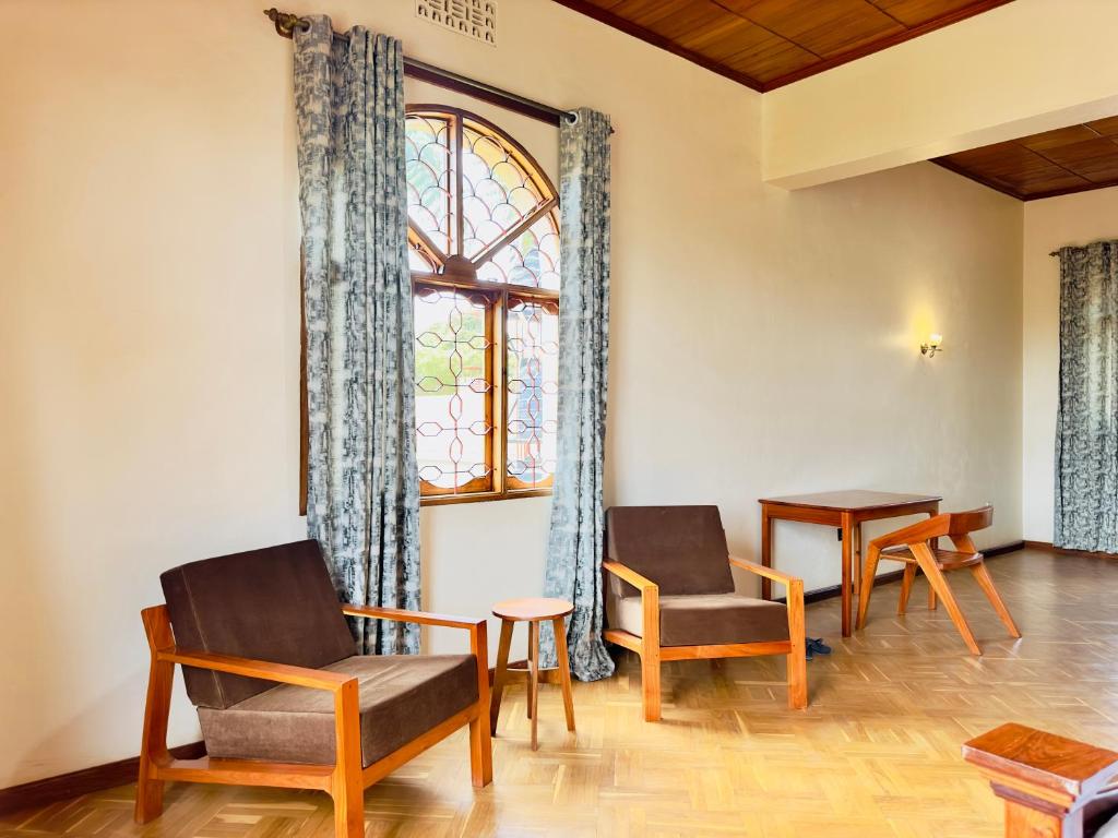 Elegant lounge seating at Starehe Villa